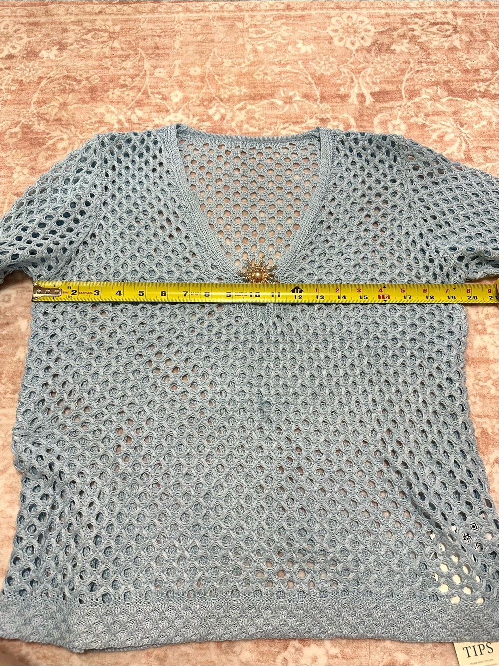 NWT 🐚 Crochet Cover Up With Golden Sun - Picture 10 of 13